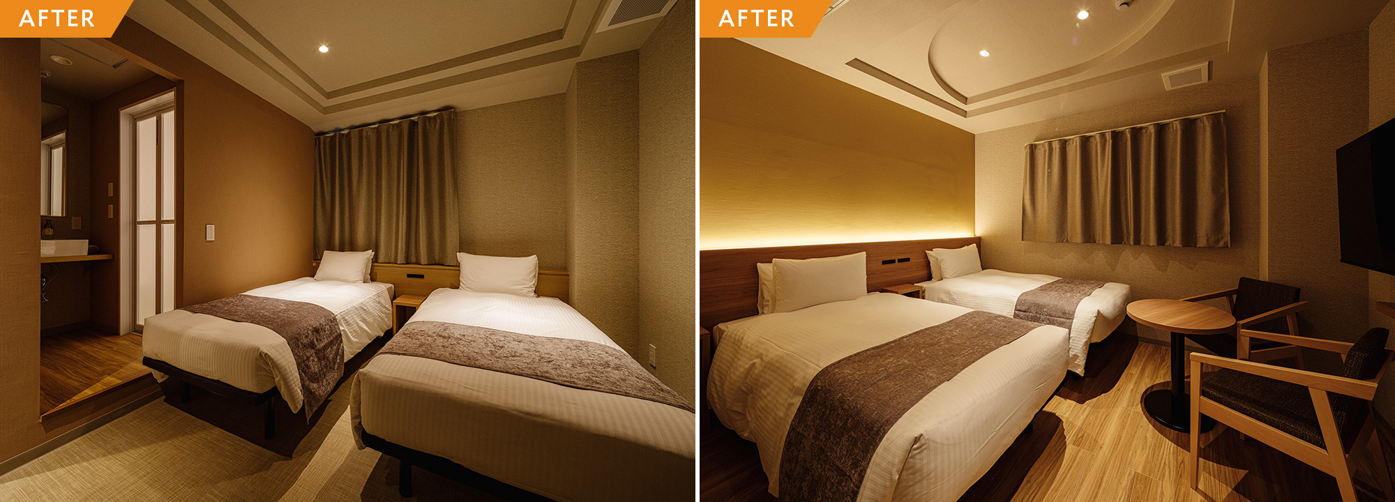 閉業したホテルを全面再生。観光地の中心で新たな宿泊施設として再出発。