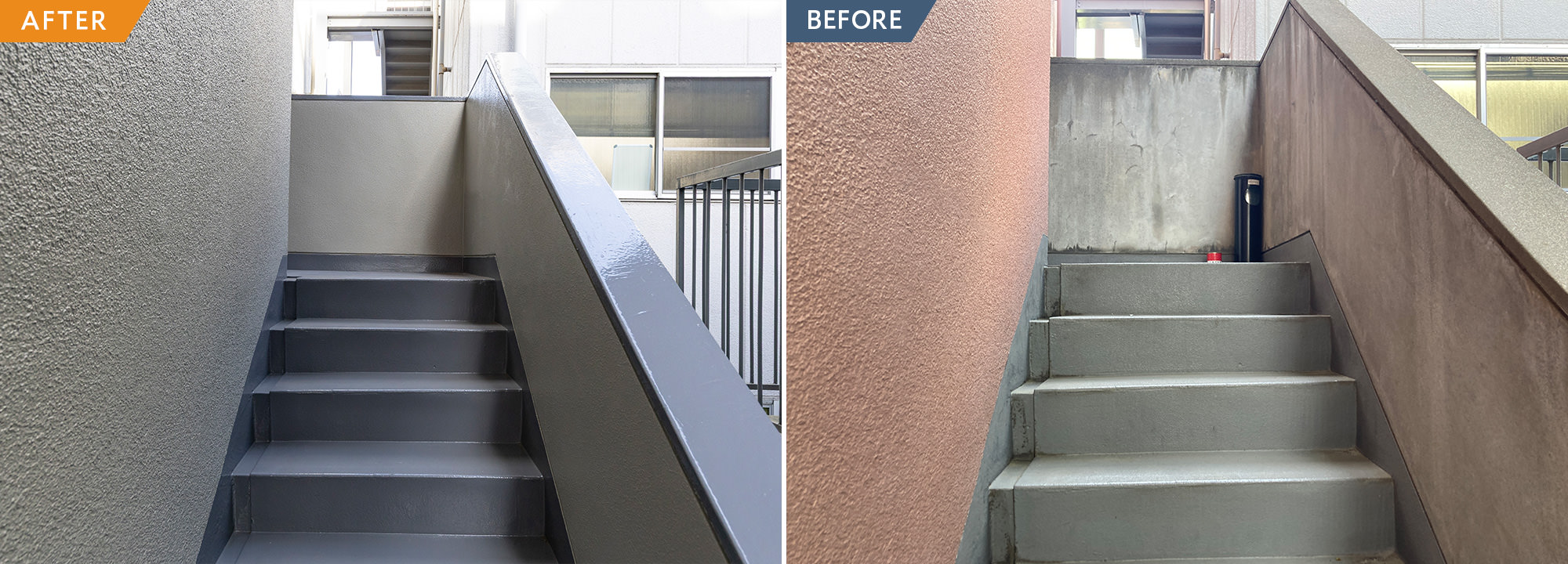 ダイノックシートと特注タイルで外観リニューアル