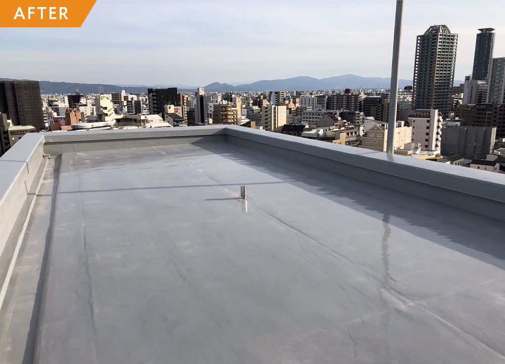 耐久性の高いウレタンの屋上防水工事