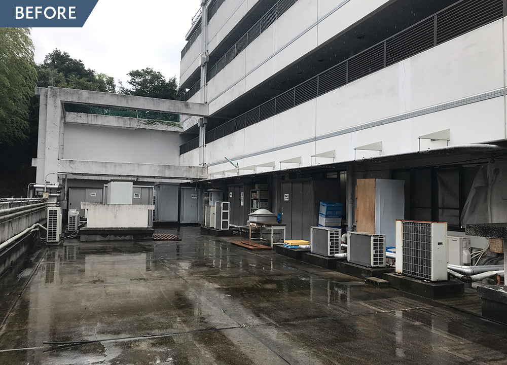 外観一新と屋上緑化で生まれ変わった病院