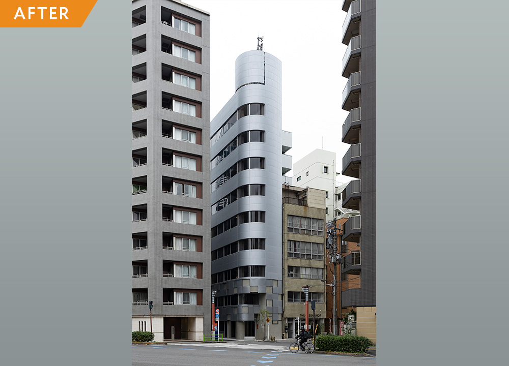 光と素材で建物の表情をリニューアル