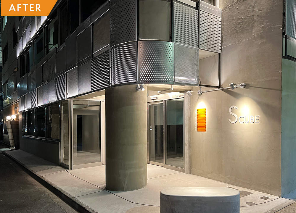 光と素材で建物の表情をリニューアル