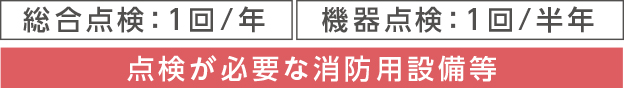 オプションサービス①消防設備法定点検をプラスします