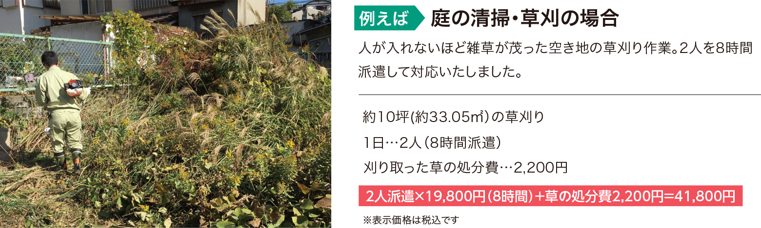 相談依頼:土地の草刈りをして欲しい