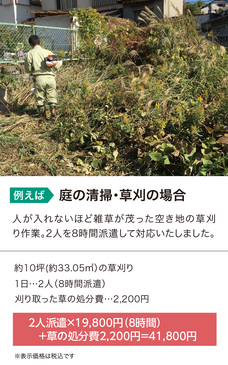 相談依頼:所有している土地の草刈りを依頼したい